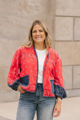 Bandana Mix Cardigan