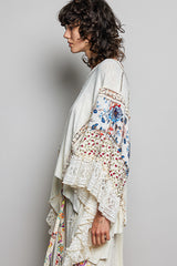 Gigi Ruffle Sleeve Poncho