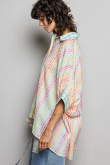 Laura Stripe Button-up Shirt