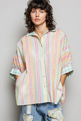 Laura Stripe Button-up Shirt