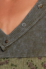 3/4 Sleeve V-neck Top
