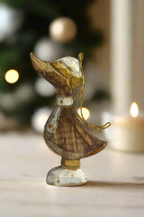 Hanging Duck Ornament WHITE
