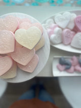 White Sparkly Heart Bar Soap