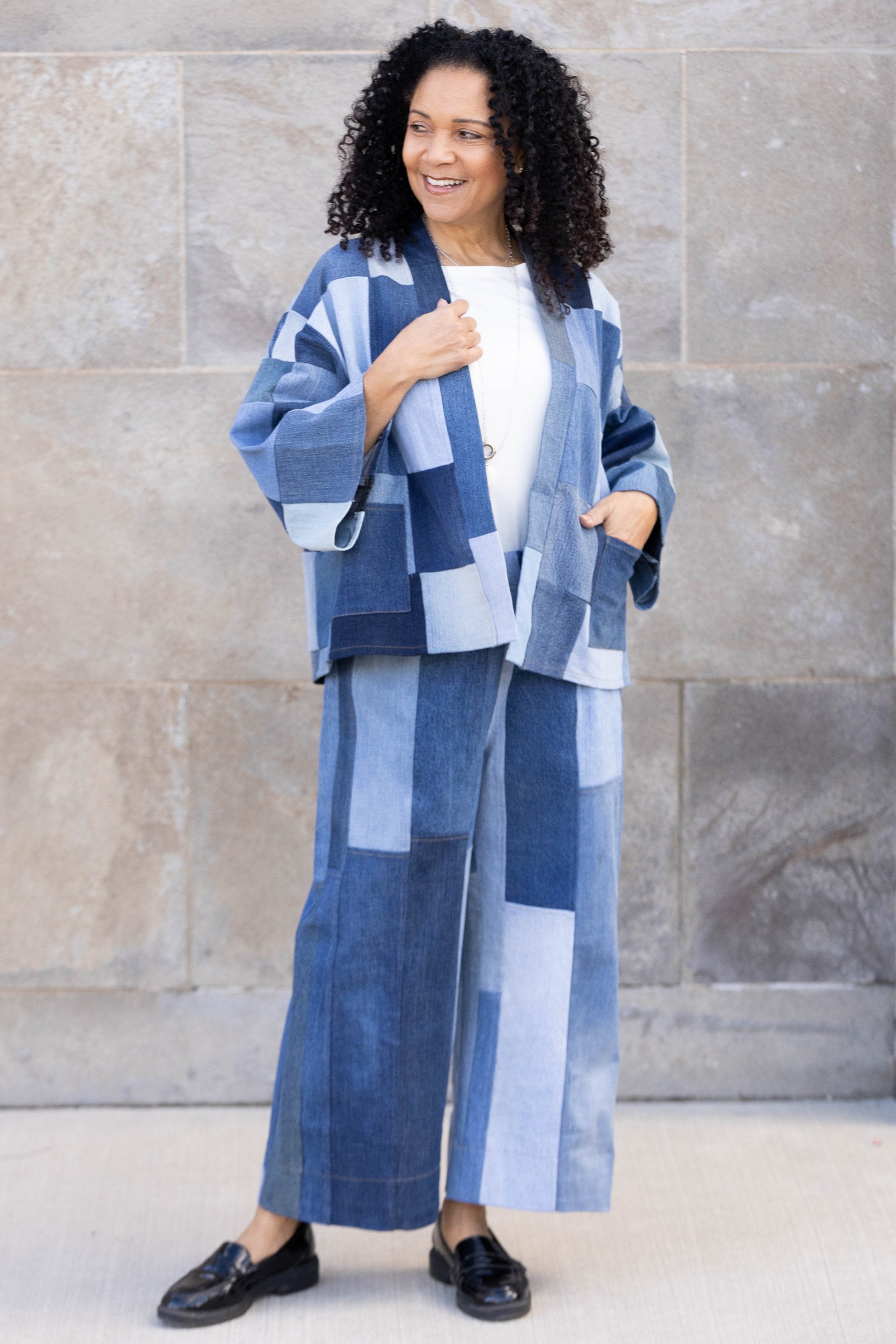 パンツ Porto Ponpone Nora pants nep yarn denim Nora pants OKAYAMA denim | porto ponpone hayama
