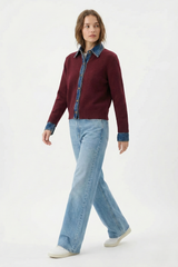 The Denim Button-up Cardigan