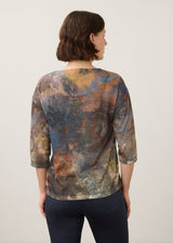 Drop Shoulder 3/4 Sleeve Top