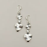 Double Drop Heart Earrings