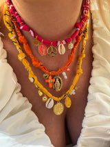 Santa Giulia Yellow Palm Tree Necklace