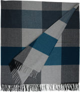 Herringbone Box Plaid Throw