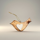 Hanging Bird Ornament WHITE