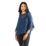 Popcorn Knit Short Sleeve Top