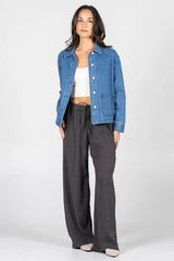 Crinkle Wide Leg Pant