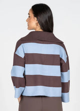 Olivia Rugby Style Zip Sweater