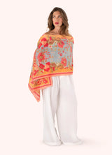 Paisley Poppies Scarf