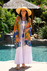 Bombay Short Jeweled Kimono