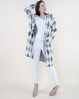Argyle Pattern Cardigan w/ Pockets