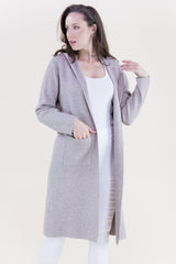 Open Front Hooded Lounge Cardigan