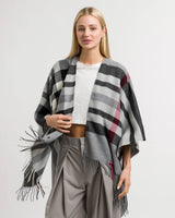 Plaid Ruana