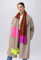 Cashmere Blend Multi Stripe Scarf