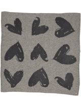 Oversized Love Knit Printed Scarf