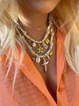 Golden Fluo Nude Starfish Necklace