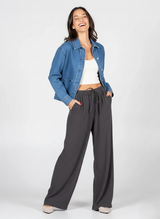 Crinkle Wide Leg Pant