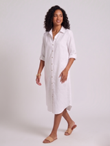 Renee Linen Shirt Dress