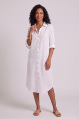 Renee Linen Shirt Dress