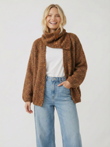 2Pc Cowl Cardigan Set