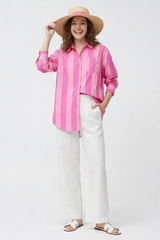 Dawn Striped Button Up
