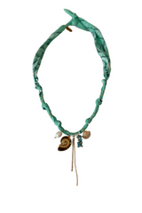 Hydra Island Aqua Shell Necklace