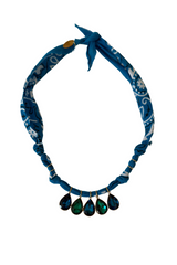 Hydra Island Blue Multi Teardrop Necklace