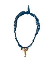 Hydra Island Blue Fish Necklace