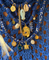 Hydra Island Ultramarine Pearl Fish Necklace