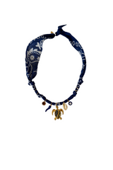 Hydra Island Ultramarine Turtle Necklace