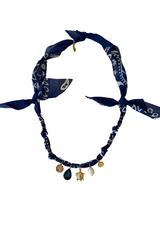 Hydra Island Ultramarine Mini Turtle Necklace