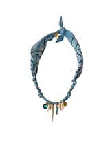 Hydra Island Sky Gold Spike Necklace