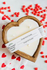 Heart Shaped Dough Bowl Candle