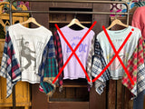 Flannel Band Tee