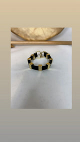 Avril LUXE Wristwear - Brown and Gold