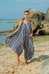 Leaf Print Romper