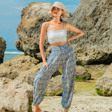 Leaf Print Bali Pants