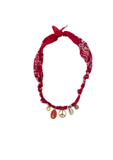 Santa Giulia Fuschia Peace Necklace