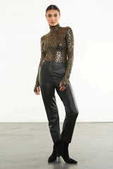 Faux Leather 7/8 Trouser