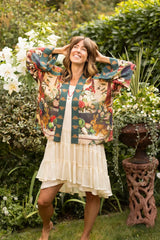 Stay Gold Cropped Kimono