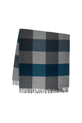 Herringbone Box Plaid Throw