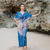 Tie Dye Lapis Ombre Maxi Dress
