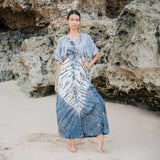 Tie Dye Lapis Ombre Maxi Dress
