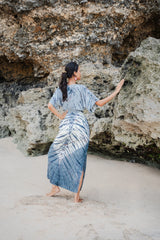 Tie Dye Lapis Ombre Maxi Dress