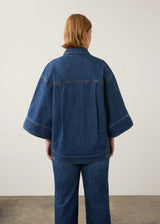 Kimono Sleeve Denim Jacket